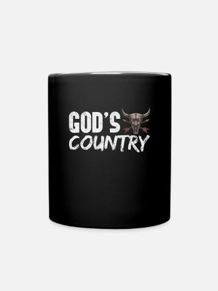 Country - Tasse einfarbig - Schwarz