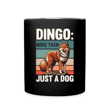 Dingo-Hund Westaustralien Australischer Dingo-Liebhaber - Tasse einfarbig - Schwarz - Vorne