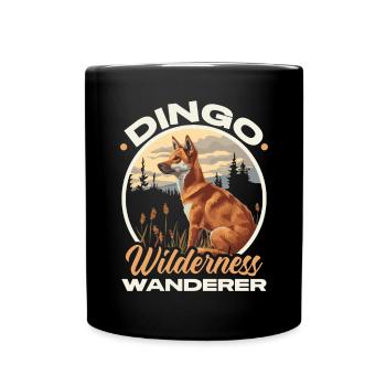Dingo-Hund Westaustralien Australischer Dingo-Liebhaber - Tasse einfarbig - Schwarz - Vorne
