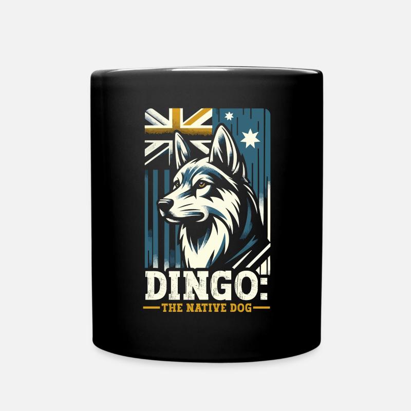 Dingo Dog Western Australia Australian Dingo Lover - Full Colour Mug - black