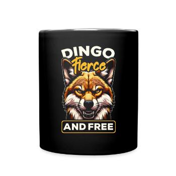Dingo-Hund Westaustralien Australischer Dingo-Liebhaber - Tasse einfarbig - Schwarz - Vorne