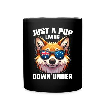 Dingo-Hund Westaustralien Australischer Dingo-Liebhaber - Tasse einfarbig - Schwarz - Vorne