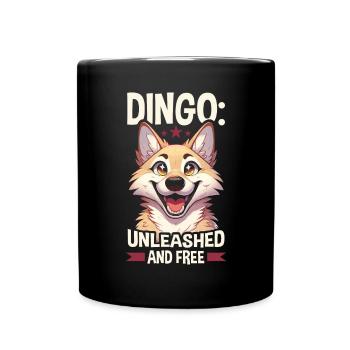 Dingo-Hund Westaustralien Australischer Dingo-Liebhaber - Tasse einfarbig - Schwarz - Vorne