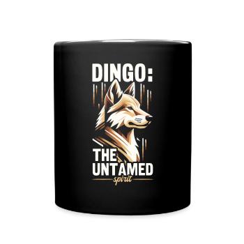 Dingo Hund Westaustralien Australischer Dingo Liebe - Tasse einfarbig - Schwarz - Vorne
