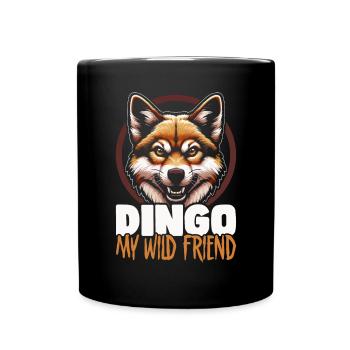Dingo Hund Westaustralien Australischer Dingo Liebe - Tasse einfarbig - Schwarz - Vorne