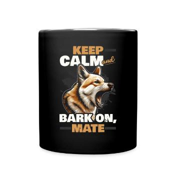 Dingo-Hund Westaustralien Australischer Dingo-Liebhaber - Tasse einfarbig - Schwarz - Vorne