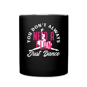 Cute Ballerina Ballet Dancer Gift - Full Colour Mug - black - Front