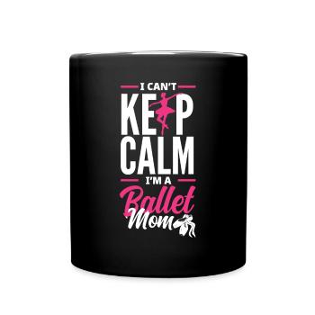 Süßes Ballerina Ballettänzerin Geschenk - Tasse einfarbig - Schwarz - Vorne