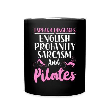 Instructeur de Pilates Professeur Je parle - Mug uni - noir - Devant
