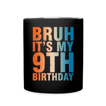 Célébrez vos 9 ans avec style - Mug uni - noir - Devant
