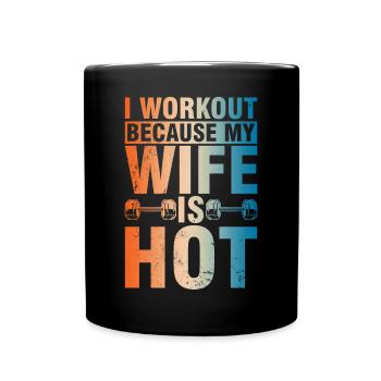 Fitnessstudio Gym Training Sport Motivation - Tasse einfarbig - Schwarz - Vorne