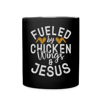 Chicken Wings Gifts - Tasse einfarbig - Schwarz - Vorne