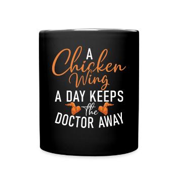Chicken Wings Gifts - Full Colour Mug - black - Front