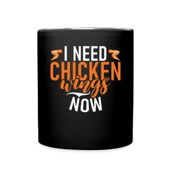 Chicken Wings Gifts - Full Colour Mug - black - Front