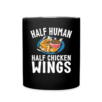 Chicken Wings Gifts - Tasse einfarbig - Schwarz - Vorne