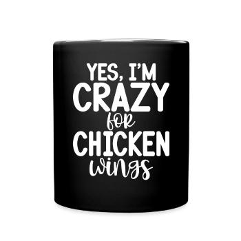 Chicken Wings Gifts - Full Colour Mug - black - Front