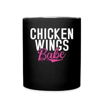 Chicken Wings Gifts - Full Colour Mug - black - Front