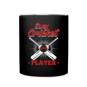 Sexy cricket Player - Cricketer Cricket Game Crick - Tasse einfarbig - Schwarz - Vorne