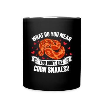 Serpent des blés Snake - Mug uni - noir - Devant