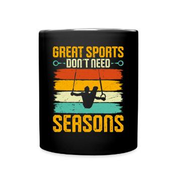 Ring Gymnastics Gymnastics - Full Colour Mug - black - Front