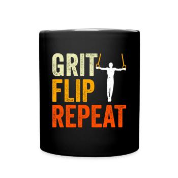 Ring Gymnastics Gymnastics - Full Colour Mug - black - Front