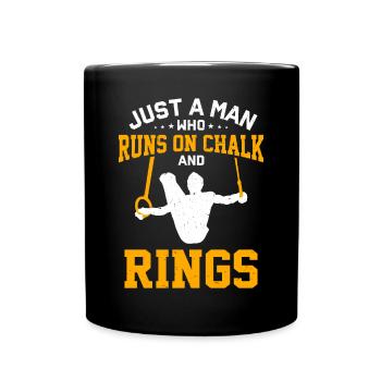 Ring Gymnastics Gymnastics - Full Colour Mug - black - Front