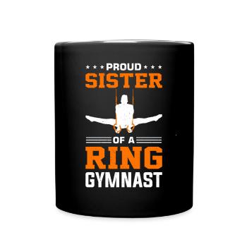 Ring Gymnastics Gymnastics - Full Colour Mug - black - Front