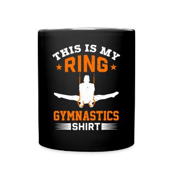Ring Gymnastics Gymnastics - Full Colour Mug - black - Front