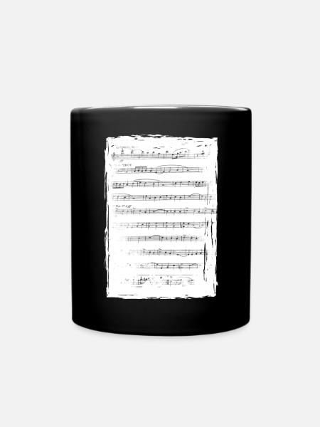 Partition de musique - Mug uni - noir