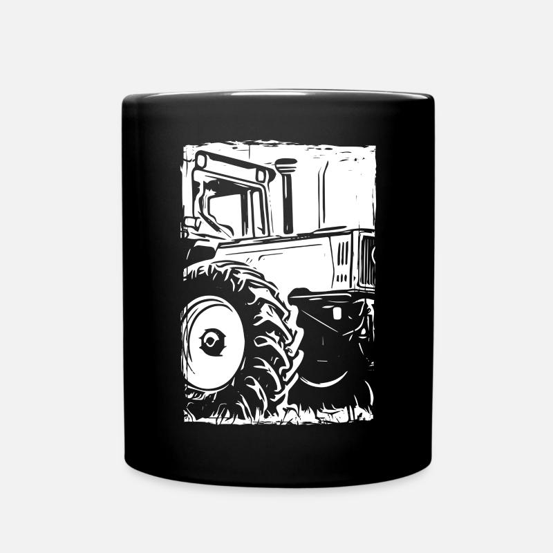 Empreinte du tracteur MB-trac - Mug uni - noir