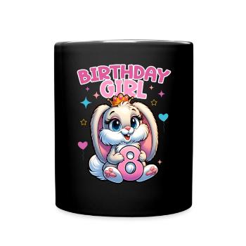 Anniversaire Fille, Anniversaire Enfants, 8 Ans, Fille - Mug uni - noir - Devant