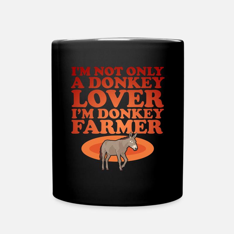 Âne âne propriétaire Donkey amant âne cadeau - Mug uni - noir