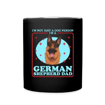 German Shepherd Dad German Shepherd Gift - Full Colour Mug - black - Front