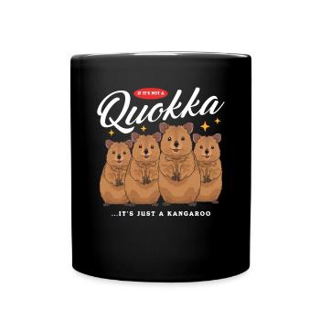 Quokka Kurzschwanzkänguru Quokkas Geschenk - Tasse einfarbig - Schwarz - Vorne