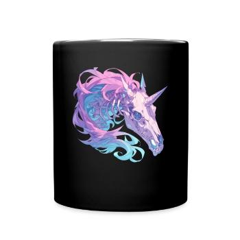 Licorne Halloween Licorne japonaise - Mug uni - noir - Devant
