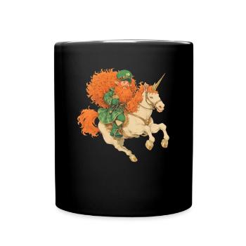 Licorne Saint-Patrick Licorne japonaise - Mug uni - noir - Devant