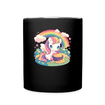 Licorne Saint-Patrick Licorne japonaise - Mug uni - noir - Devant