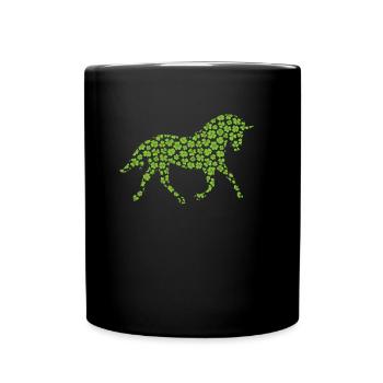 Licorne Saint-Patrick Licorne japonaise - Mug uni - noir - Devant