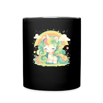 Licorne Saint-Patrick Licorne japonaise - Mug uni - noir - Devant