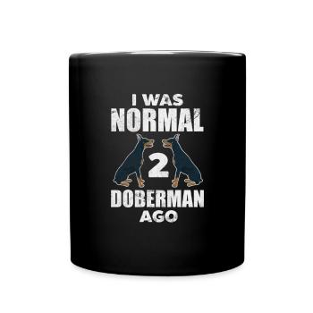 Doberman - Mug uni - noir - Devant