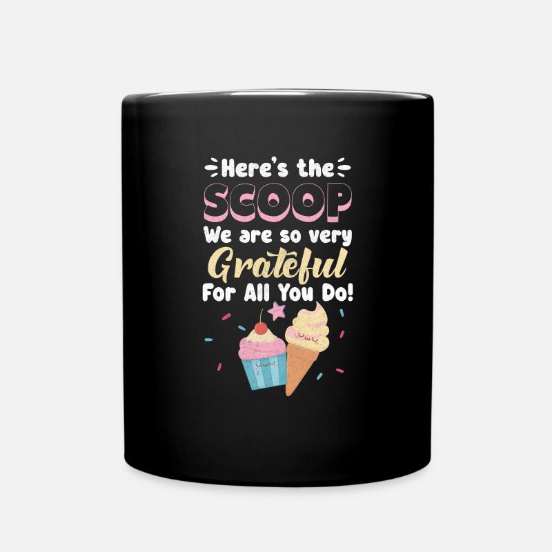 Eiscreme - Tasse einfarbig - Schwarz