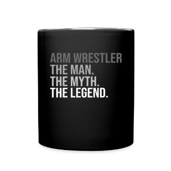 Arm Wrestling Armwrestling Arm Wrestler - Full Colour Mug - black - Front