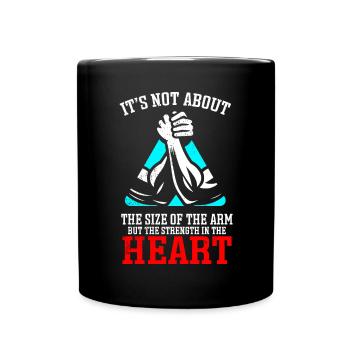 Arm Wrestling Armwrestling Arm Wrestler - Full Colour Mug - black - Front
