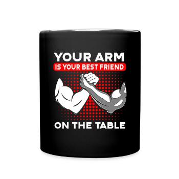 Arm Wrestling Armwrestling Arm Wrestler - Full Colour Mug - black - Front