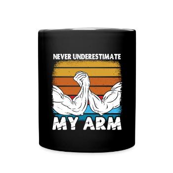 Arm Wrestling Armwrestling Arm Wrestler - Full Colour Mug - black - Front