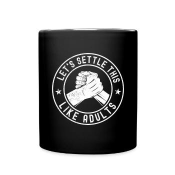 Arm Wrestling Armwrestling Arm Wrestler - Full Colour Mug - black - Front