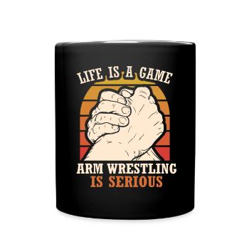 Arm Wrestling Armwrestling Arm Wrestler - Full Colour Mug - black - Front