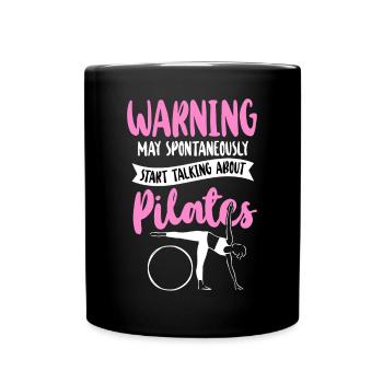 Avertissement de l’instructeur de Pilates - Mug uni - noir - Devant