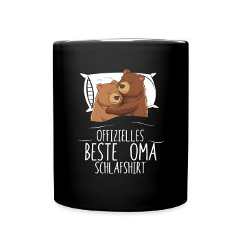Chemise de sommeil officielle Best Grandma Sleep - Mug uni - noir - Devant