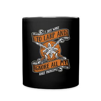 Je veux juste GN GN Armes Armure - Mug uni - noir - Devant